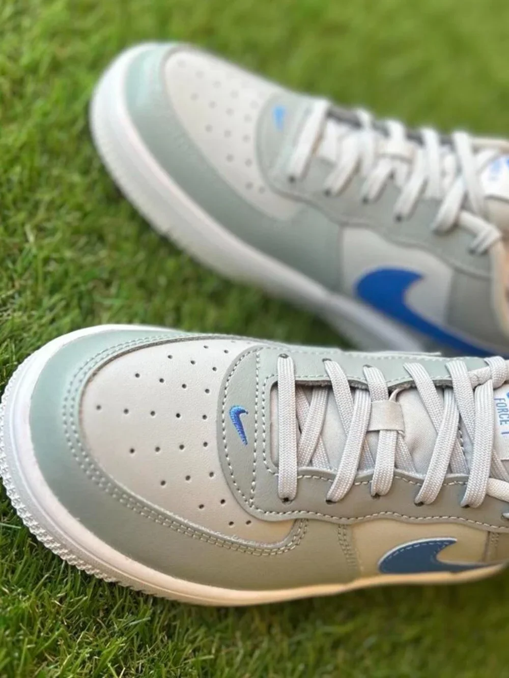 👟 Nike Air Force 1 Low (GS) “Photon Dust/Game Royal” | Youth Size 3Y | Brand Ne